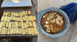 Os pedreiros que encontraram tesouro de R$ 54 milhões em moedas e barras de ouro em parede de casa na Bélgica