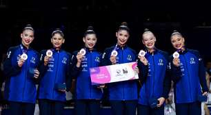 Brasil é bronze no conjunto do Mundial de ginástica rítmica e garante vaga nas Olimpíadas