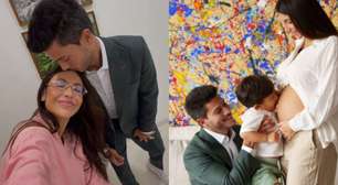 Ex-BBB Arthur Aguiar e Jheny Santucci anunciam gravidez: 'Agora somos 5'