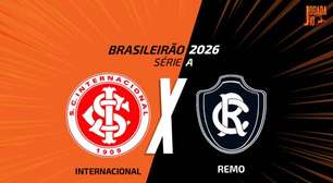 Internacional x Remo: onde assistir, escalações e arbitragem