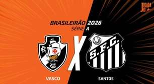 Vasco x Santos, AO VIVO, com a Voz do Esporte, às 14h30