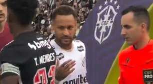 Vídeo: Thiago Mendes ignora Neymar antes de Vasco x Santos