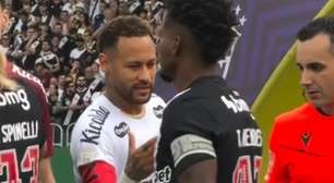 Ficou no vácuo? Neymar é ignorado por atleta do Vasco antes do jogo; veja
