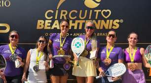 Pedro Dellanegra é bicampeão em Paulínia (SP) no Circuito Beach Tennis e categoria Entre Elas é sucesso