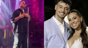 Xanddy se empolga e pede neto no casamento do filho: 'Vem Neném'