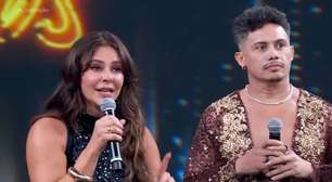Paolla Oliveira surge de surpresa no 'Domingão' e tamanho das coxas: 'O que é isso'