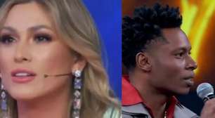 'Domingão': Solteira, Lívia Andrade dá cantada ao vivo em galã de 'Quem Ama Cuida'