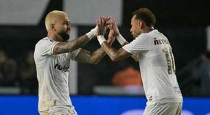 Dupla Neymar e Gabigol dobra aproveitamento e puxa reação do Santos