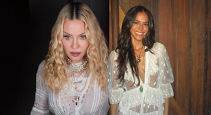 Madonna aos 68 anos redefine o luxo: vestido chemise com renda branca, tendência da década de 1970, surge como aliado em look boho-chic; estilo também já conquistou Bruna Marquezine e ganhou versões na Zara e Bershka