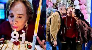 Glória Menezes celebrou 91 anos com a família e ganhou declaração da nora no Dia das Mães; veja