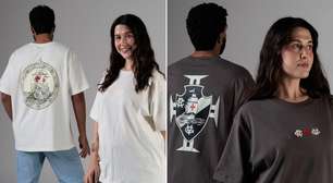Vasco e Chico Rei lançam coleção de camisetas oversized