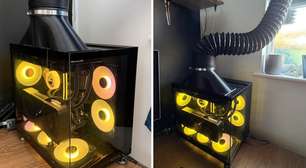 "Chega de 'forno' depois de uma hora de jogo": um gamer simplesmente direciona o calor de seu PC de alto desempenho para fora da janela durante o calor do verão