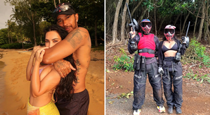 Lewis Hamilton posta fotos em momento de romance com Kim Kardashian