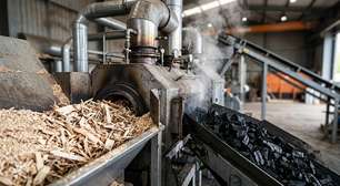 Um sistema transforma resíduos da indústria madeireira em biochar, um carvão vegetal de alta tecnologia capaz de armazenar carbono por décadas
