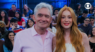 Marina Ruy Barbosa mostra charme das franjas em look estiloso para gravar 'Altas Horas'