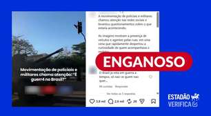 Alarme falso: vídeo mostra militares indo para solenidade no Rio de Janeiro, não para guerra