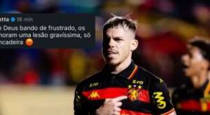 Barletta critica torcedores do Sport que comemoraram lesão de Felipinho: "bando de frustrados"