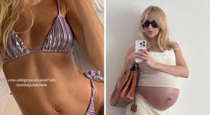 Isa Scherer surpreende ao lembrar como era umbigo antes da gravidez: 'Nem reconheço mais'