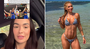 Ex-BBB Larissa Santos rebate críticas ao treino de 23 minutos de Virginia Fonseca