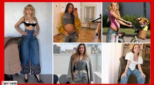 Calça jeans diferentona vira protagonista de looks de famosas