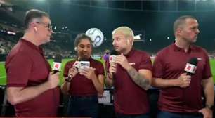 Repórter da ESPN leva bolada ao vivo antes de jogo do Corinthians; vídeo