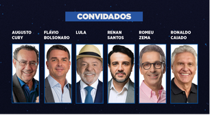 Sem Lula e Flávio, 1º debate presidencial tem 'nanicos' com protagonismo; acompanhe ao vivo