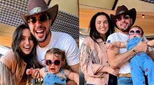 Nattan e Rafa Kalimann levam a filha Zuza a Barretos pela 1ª vez