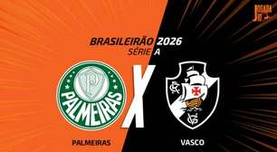 Palmeiras x Vasco: onde assistir, escalações e arbitragem