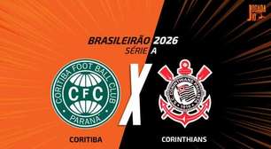 Coritiba x Corinthians: onde assistir, escalações e arbitragem