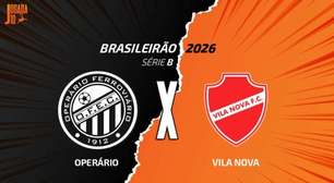 Operário-PR x Vila Nova: onde assistir, escalações e arbitragem
