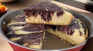 Bolo de frigideira feito em apenas dez minutos para você ter uma opção fofinha, prática e rápida