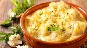 Couve-flor gratinada na airfryer: fácil, cremosa e leve