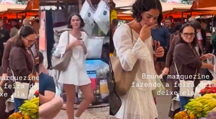 Nem na feira ela é básica! Bruna Marquezine aposta em look boho chic comfy de quase R$ 4 mil em passeio com Shawn Mendes pelo RJ; fotos