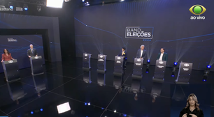 Púlpitos de Lula, Flávio Bolsonaro e Zema ficam vazios durante debate da Band