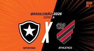 Botafogo x Athletico-PR, AO VIVO, com a Voz do Esporte, às 18h30
