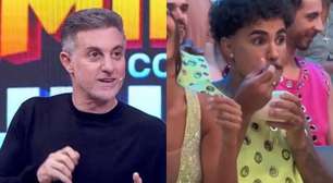 Atriz faz cara de 'nojo' ao ver MC Livinho comer no 'Dança dos Famosos': 'É sério?'