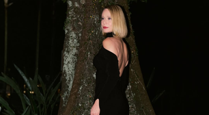 Mariana Ximenes usa longo preto de R$ 23.433 para ser jurada na 'Dança dos Famosos'