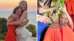 Sem noção? Rafaella Justus tem atitude inesperada no casamento de Fabiana: 'Roubou o buquê?'