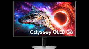 Samsung lança monitores gamer Odyssey G8 6K e Odyssey OLED G8 no Brasil