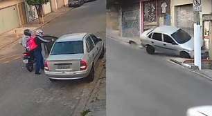 Vídeo registra momento em que motorista persegue suspeitos após ser assaltado em SP; dupla morreu