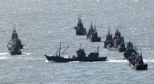 Quando o Reino Unido quis retomar as Ilhas Malvinas, mobilizou milhares de barcos de pesca: a China está fazendo o mesmo
