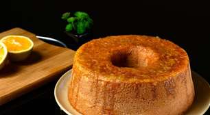 Bolo de laranja sem glúten e sem açúcar que fica delicioso e muito fofinho