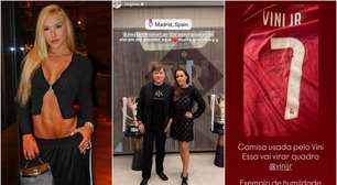 Médico viaja até Madri para atender Virginia e ganha presente de Vini Jr.