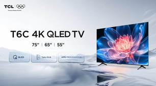 TCL lança T6C com IA que "pensa" as cenas em tempo real e tela que pode chegar a 75 polegadas