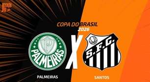 Palmeiras x Santos: onde assistir, escalações e arbitragem