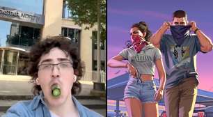 Fã de GTA 6 aparece na Rockstar com alho-poró em alusão a Cyberleek para exigir novos vazamentos do jogo