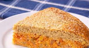 Empadão sem trigo fácil com uma massa leve que derrete na boca, saudável, delicioso e prático