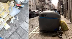 Homem em situação de rua acha mala com quase R$ 9 milhões em notas falsas em Portugal