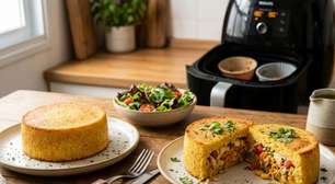 Cuscuz recheado na airfryer: o truque para não desmanchar