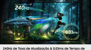 Samsung lança monitor gamer com resolução 6K e outro que promete acabar com o burn-in dos OLEDs